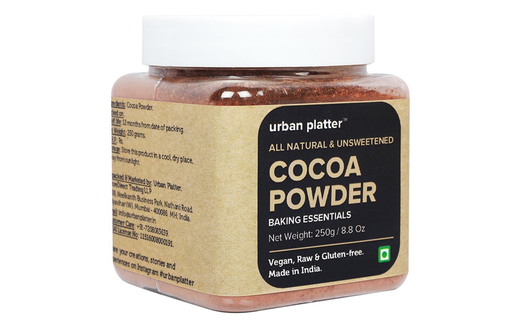 Urban Platter Cocoa Powder (Natural & Unsweetened)   Jar  250 grams